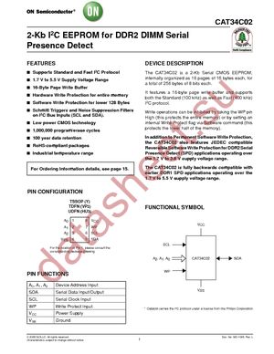 CAT34C02YI-G datasheet  